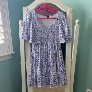 Floral Purple Kids Dress
